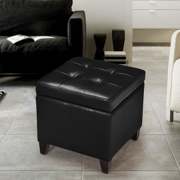 Buy Black Ottomans & Storage Ottomans Online At Overstock | Our Best Living  Room Furniture Deals With Black Ottomans (View 13 of 15)