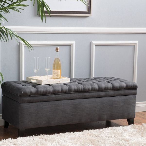 Buy Grey Ottomans & Storage Ottomans Online At Overstock | Our Best Living  Room Furniture Deals For Gray Ottomans (View 7 of 15)