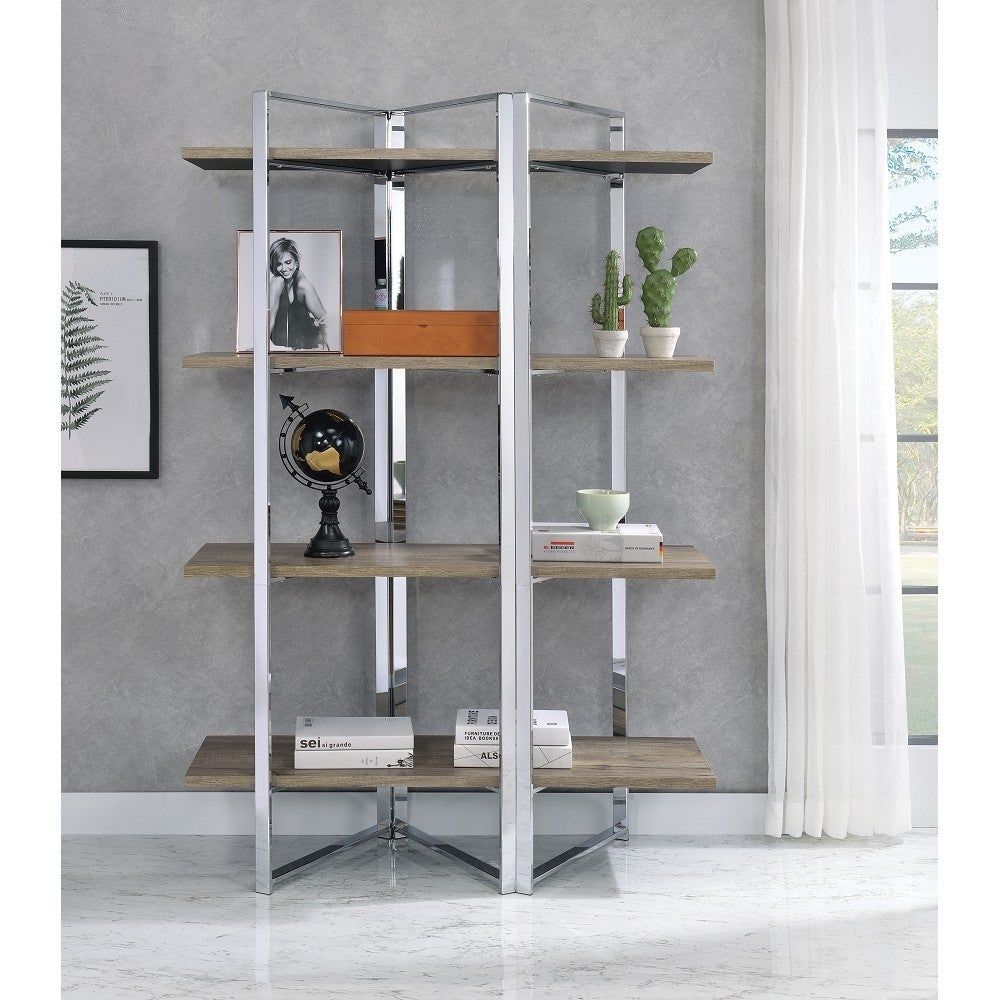 Buy Silver Bookshelves & Bookcases Online At Overstock | Our Best Living  Room Furniture Deals In Silver Metal Bookcases (View 11 of 15)
