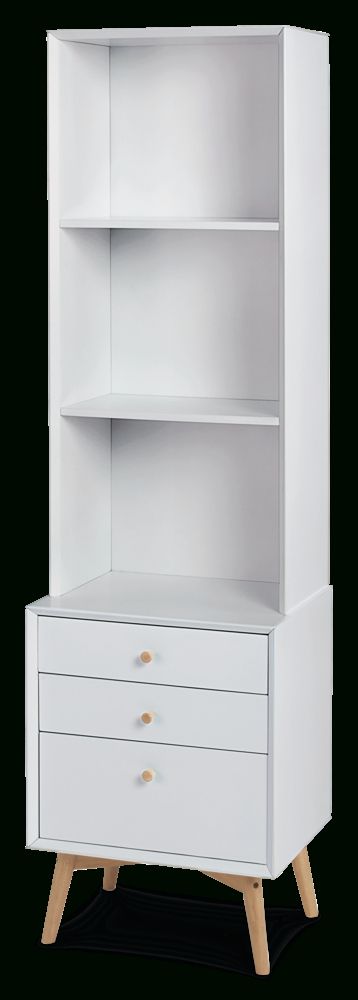 Canvas Copenhagen 2 Tier 3 Drawer Bookcase For Storage & Display, White |  Canadian Tire In Two Drawer Bookcases (View 11 of 15)
