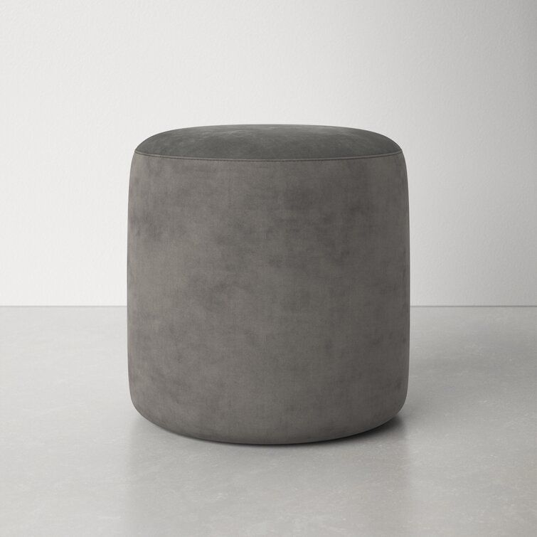 Chandler Upholstered Ottoman & Reviews | Allmodern In Upholstery Soft Silver Ottomans (View 10 of 15)