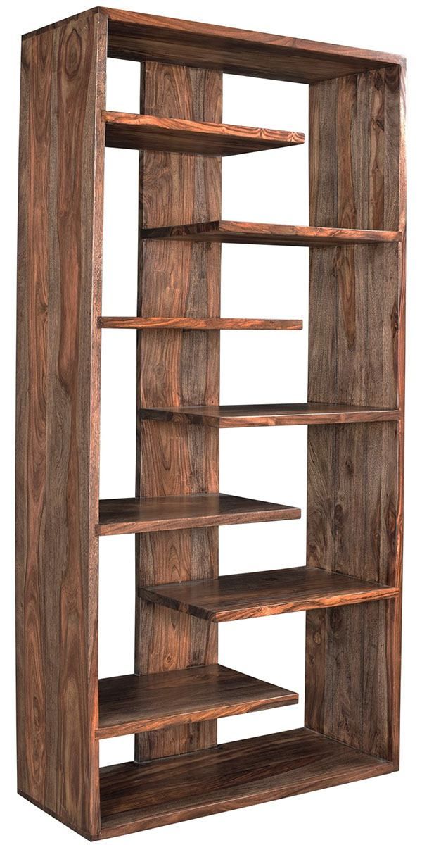 Coast To Coast Brownstone Bookcase In Nut Brown 98240 Within Nut Brown Finish Bookcases (View 1 of 15)
