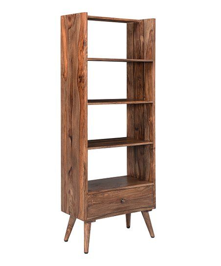 Coast To Coast Brownstone Nut Brown Finish Bookcase | Best Price And  Reviews | Zulily Intended For Nut Brown Finish Bookcases (View 3 of 15)