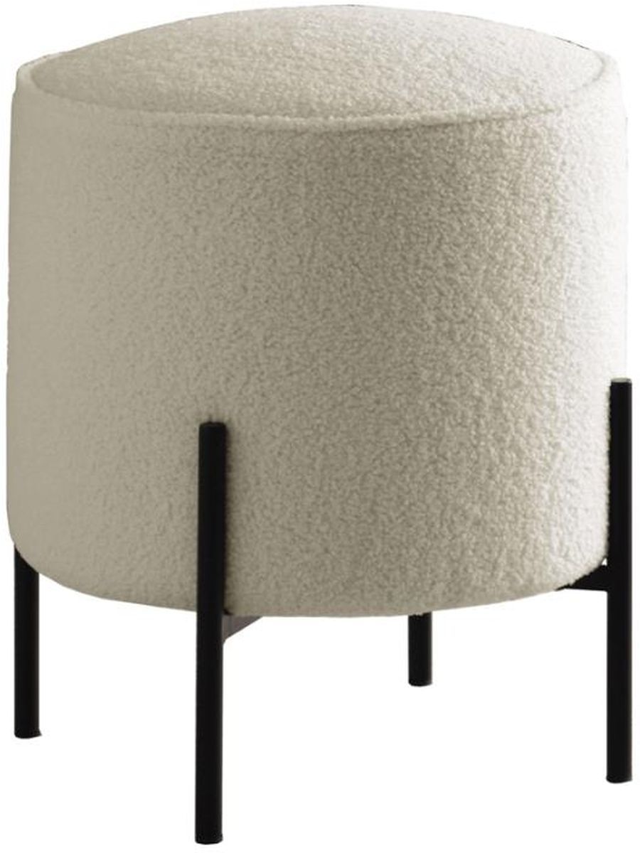 Coaster® Beige/matte Black Ottoman | Midwest Clearance Center | St (View 6 of 15)