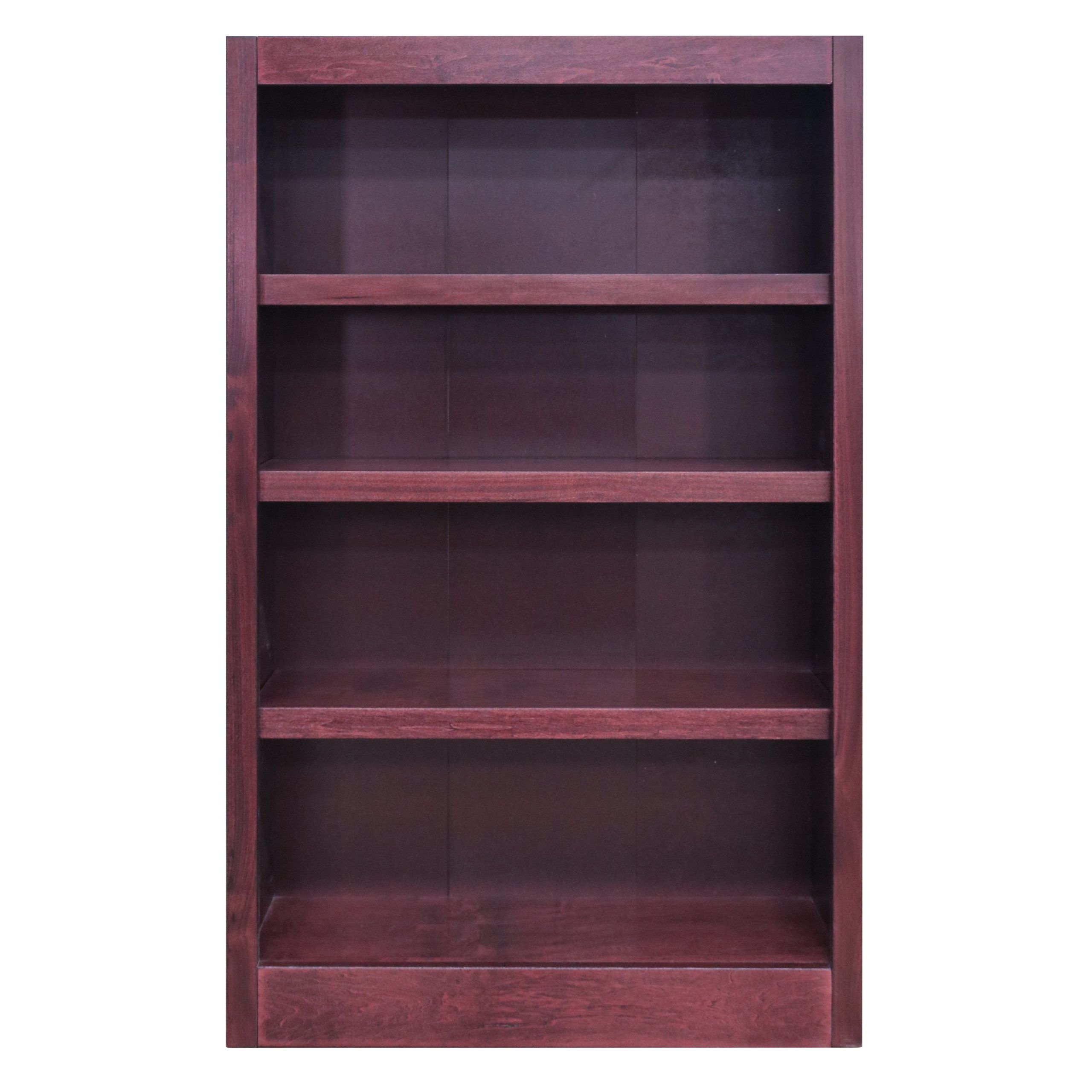 Concepts In Wood 4 Shelf Wood Bookcase, 48 Inch Tall – Espresso Finish –  Walmart Within 48 Inch Bookcases (View 10 of 15)