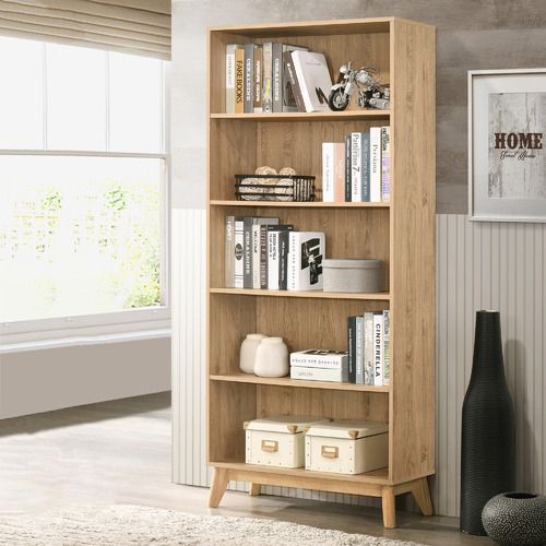 Core Living Anderson 5 Tier Bookshelf | Temple & Webster Inside Five Tier Bookcases (View 14 of 15)