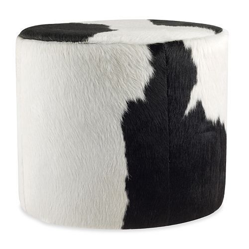 Cowhide Ottoman Round Stool. Free Worldwide Delivery. Custom Designer  Furniture Solution. Trade & Commercial Pricing Available (View 10 of 15)