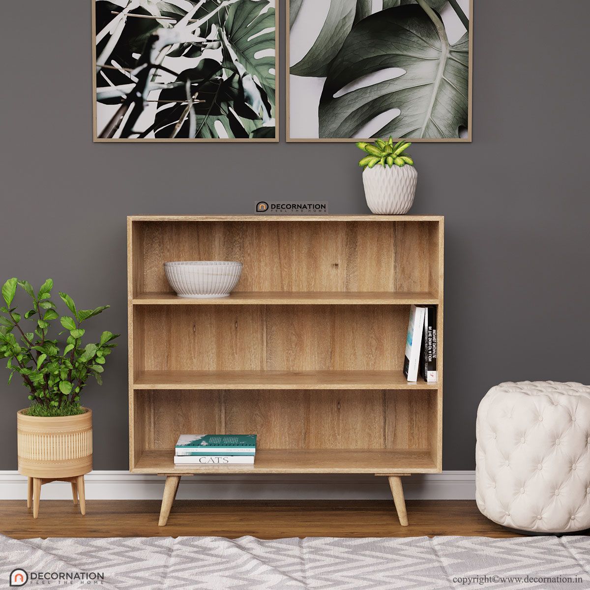 Denver Mango Wood Bookcase – Decornation With Regard To Mango Wooden Bookcases (View 10 of 15)