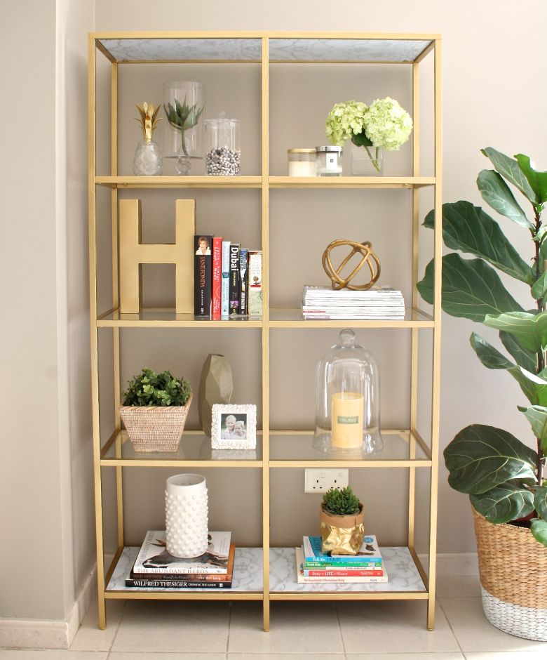 Diy Gold Bookshelf | House Of Hawkes Inside Gold Bookcases (View 1 of 15)
