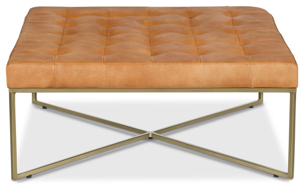 Edgemod Traversa Ottoman – Contemporary – Footstools And Ottomans – Edgemod Furniture | Houzz Intended For Antique Brass Ottomans (View 4 of 15)