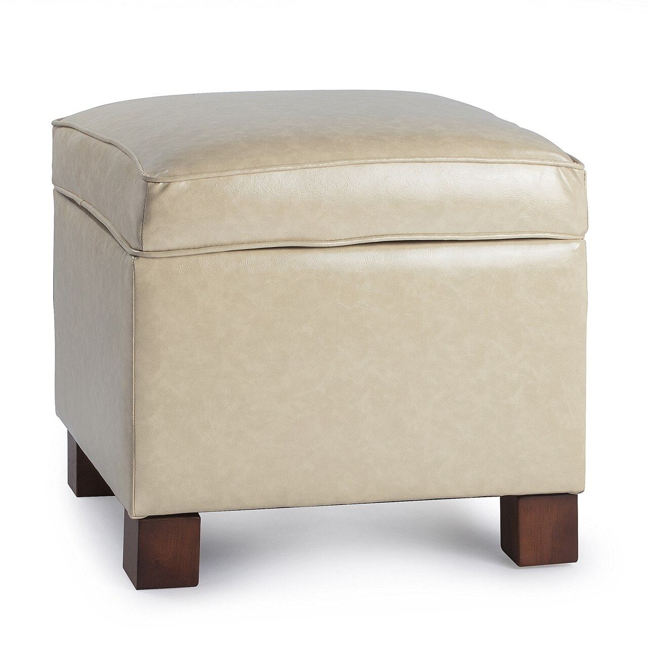 Enova Home Nova 18 Inches Modern Elegant Leather Square Storage Ottoman –  Overstock – 33612657 Within 18 Inch Ottomans (View 6 of 15)