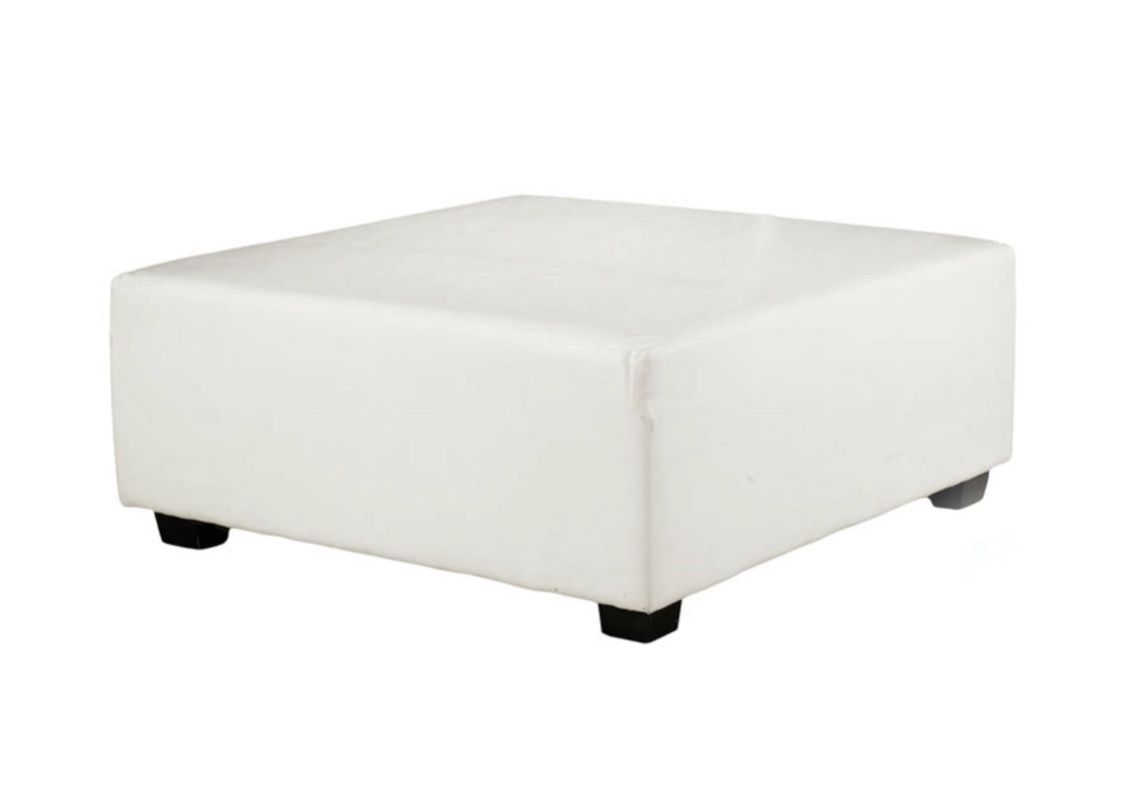 Faux Leather White Ottoman Best Sale, Save 53% (View 4 of 15)