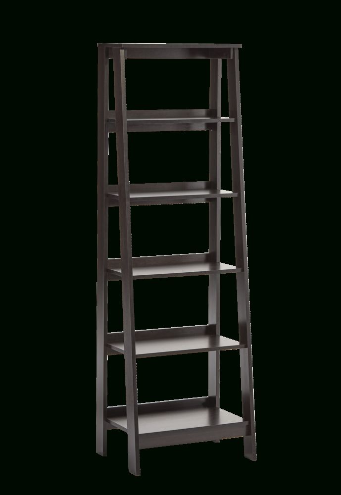 For Living Trestle 5 Tier Bookcase For Storage & Display, Cinnamon Cherry  Finish | Canadian Tire Within Five Tier Bookcases (View 15 of 15)
