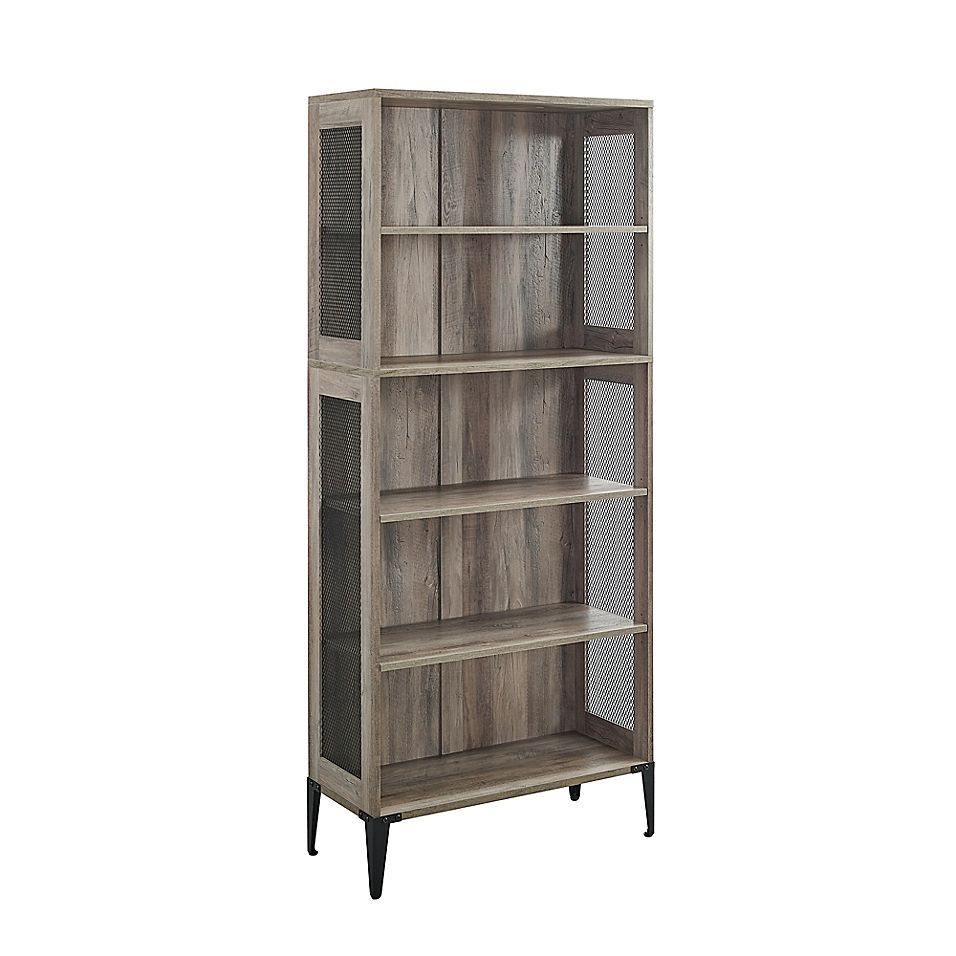 Forest Gate™ 68 Inch 5 Shelf Industrial Bookcase | Bed Bath & Beyond |  Industrial Bookcases, Shelves, Bookcase With Regard To 68 Inch Bookcases (View 14 of 15)