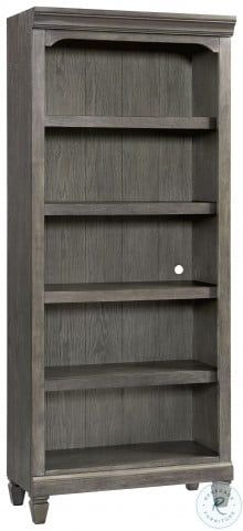 Foundry Home Office Brushed Pewter 76" Bunching Bookcase From Intercon |  Coleman Furniture Inside Dark Brushed Pewter Bookcases (View 1 of 15)