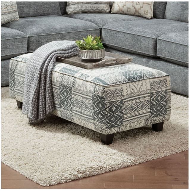Furniture Of America® Eastleigh Tribal Multicolor Ottoman | Furniture Time Inside Multicolor Ottomans (View 15 of 15)
