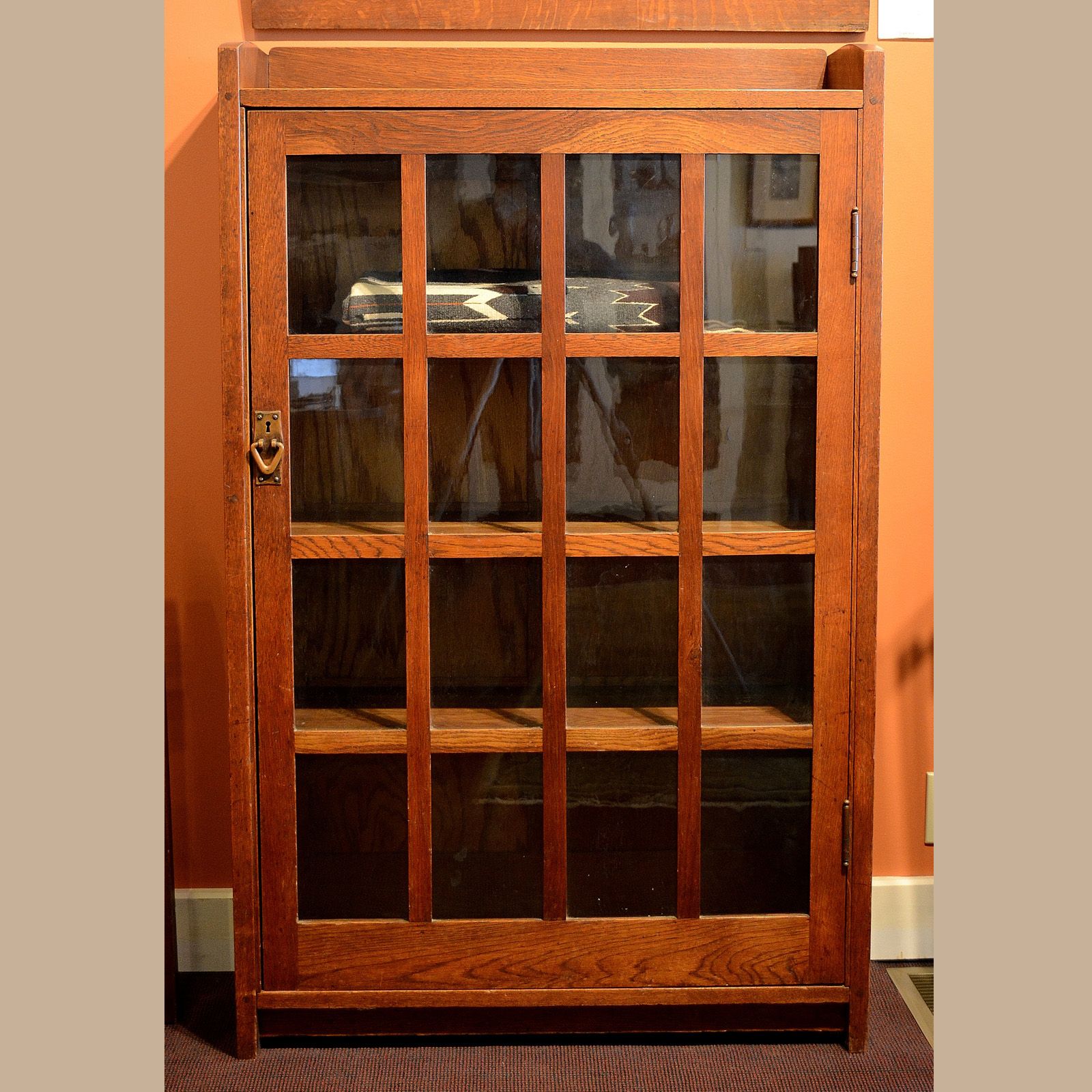 Gustav Stickley Single Door Bookcase #715 | Dalton's American Decorative  Arts In Single Door Bookcases (View 3 of 15)