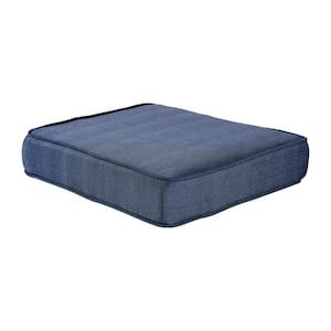Hampton Bay Spring Haven 23 X 19 Cushionguard Outdoor Ottoman Replacement  Cushion In Sky Blue 89 20302 Sdp – The Home Depot Pertaining To Ottomans With Cushion (View 9 of 15)