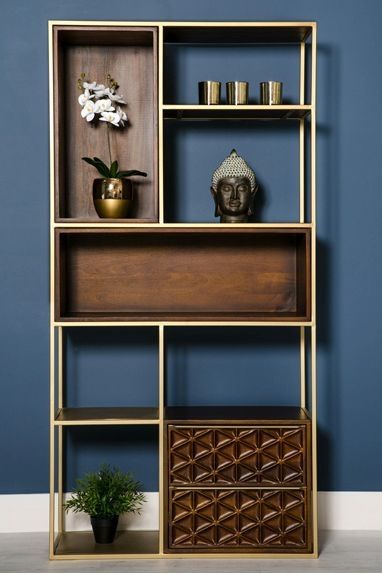 Hedera Mango Wood Bookcase – Furness Furniture With Regard To Mango Wooden Bookcases (View 14 of 15)