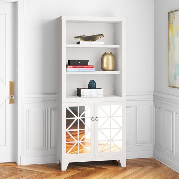 Hollywood Mirrored Bookcase | Wayfair Regarding Mirrored Bookcases With 3 Shelves (View 11 of 15)