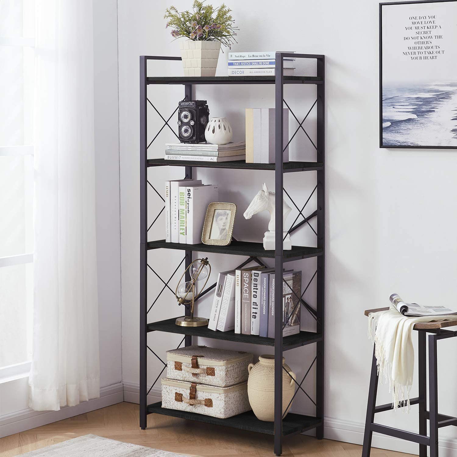 Home Gallery | London Modern Metal Bookcase Throughout X Frame Metal Bookcases (View 14 of 15)