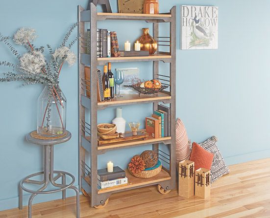 Industrial Bookcase | Woodworking Project | Woodsmith Plans Regarding Minimalist Open Slat Bookcases (View 10 of 15)