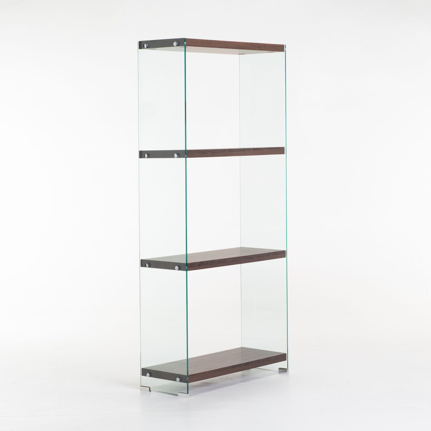 Ivy 10mm Tempered Glass Bookcase | Decofurn Furniture Regarding Bookcases With Tempered Glass (View 14 of 15)
