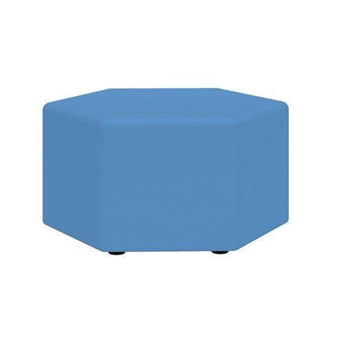 Learn 30” Hexagon Vinyl Ottoman | Safco Products With Regard To Hexagon Ottomans (View 2 of 15)