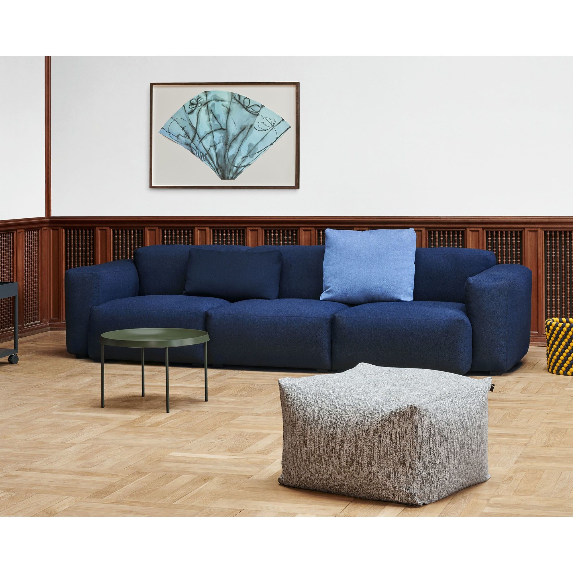Mags Soft Steelcut Trio 796 Sofa – Hay Regarding Blue Folding Bed Ottomans (View 7 of 15)