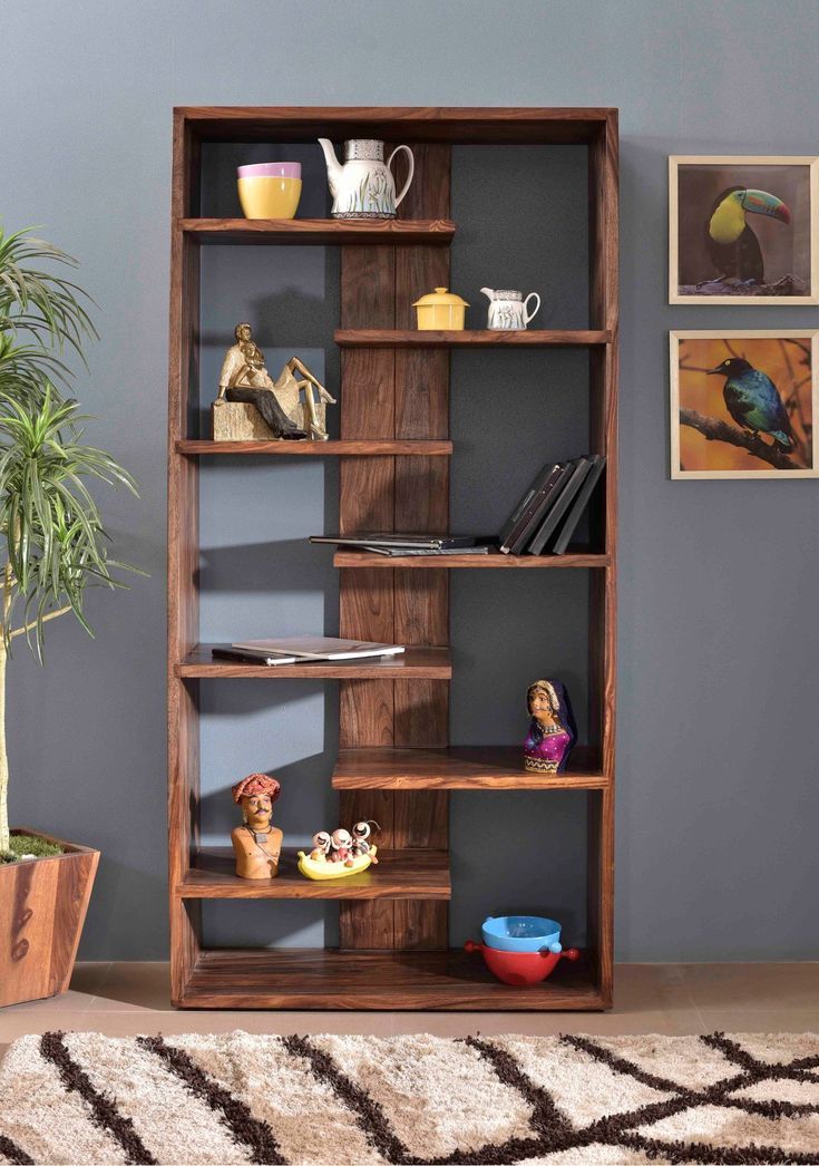 Medium Brown Solid Wood Bookcase – Brownstone | Rc Willey | Floating  Shelves Living Room, Floating Shelves, Wood Bookcase With Regard To Nut Brown Finish Bookcases (View 14 of 15)