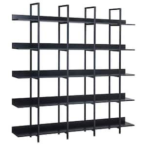 Metal – Black – Bookcases & Bookshelves – Home Office Furniture – The Home  Depot Within Gun Metal Black Bookcases (View 2 of 15)