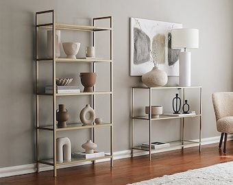 Mid Century Bookcase – Etsy Intended For Silver Metal Bookcases (View 13 of 15)