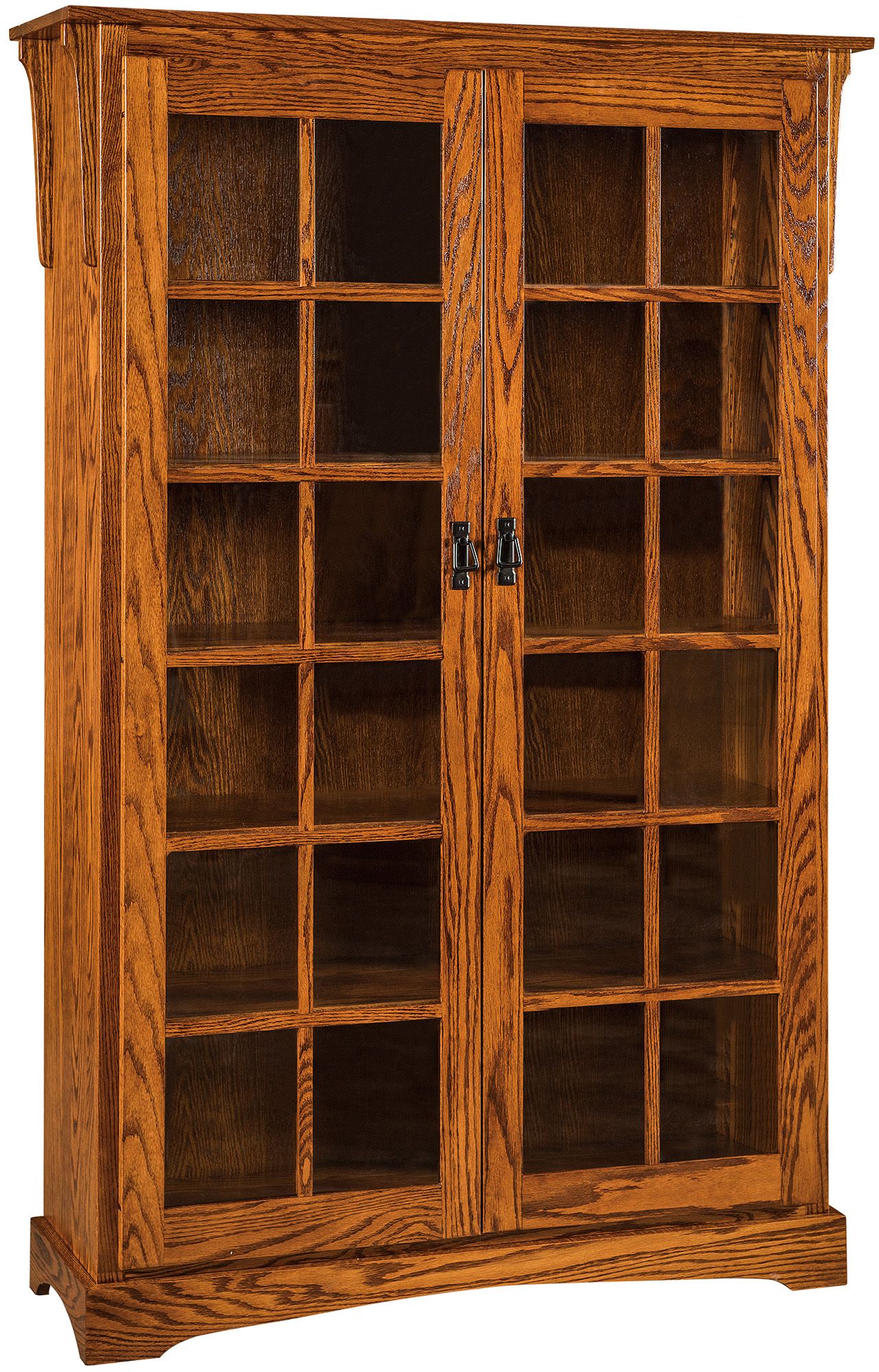 Mission Extra Large Two Door Bookcase | Mission Wood Bookcase Regarding Two Door Bookcases (View 6 of 15)