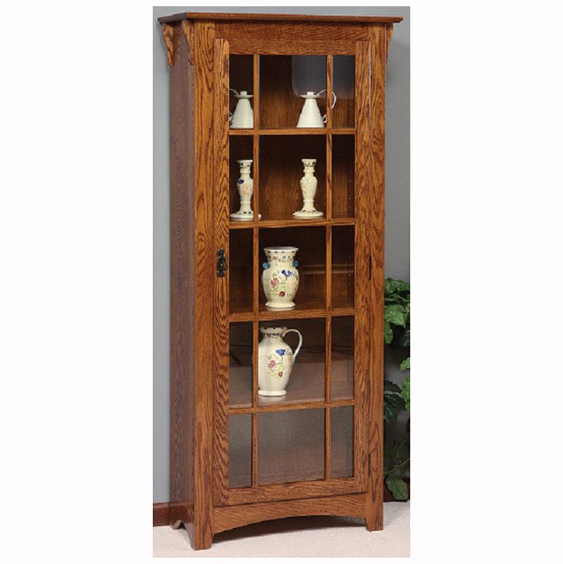 Mission Single Door Bookcase – Home Wood Furniture Pertaining To Single Door Bookcases (View 2 of 15)