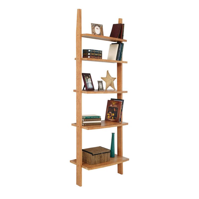 Modern Wooden Ladder Style Bookshelf | Solid Wood | Vermont Made For Wooden Ladder Bookcases (View 7 of 15)