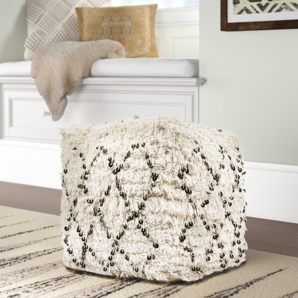 Moroccan Wedding Pouf Ottoman | Wayfair For Ottomans With Sequins (View 11 of 15)