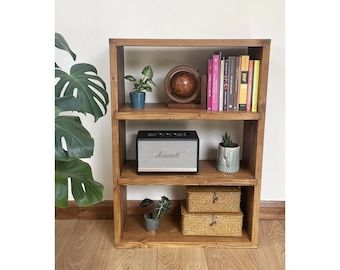 Natural Bookcase – Etsy Uk Regarding Natural Handmade Bookcases (View 13 of 15)