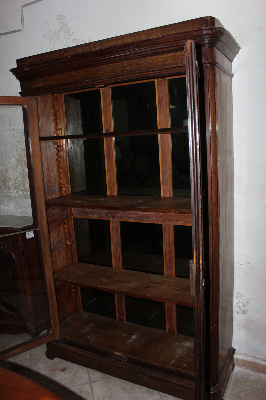 Neapolitan Two Door Bookcase, '800 | Intondo For Two Door Bookcases (View 3 of 15)
