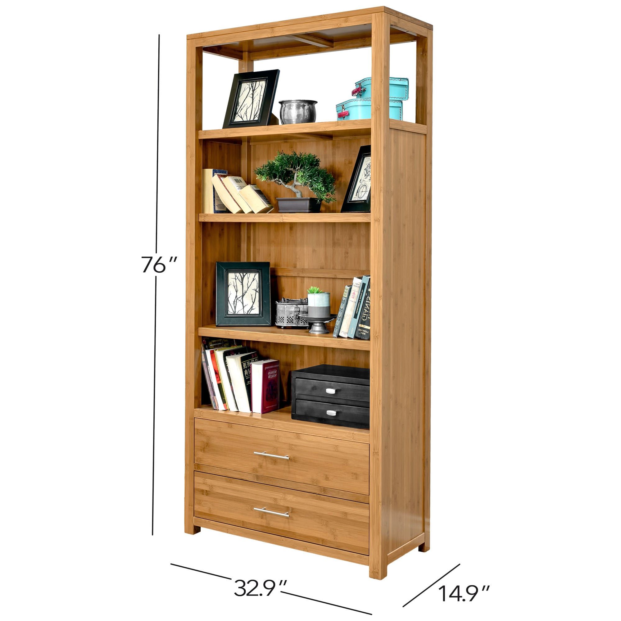 Niko 76" Bamboo Bookcase | Epoch Design Inside Bamboo Bookcases (View 14 of 15)