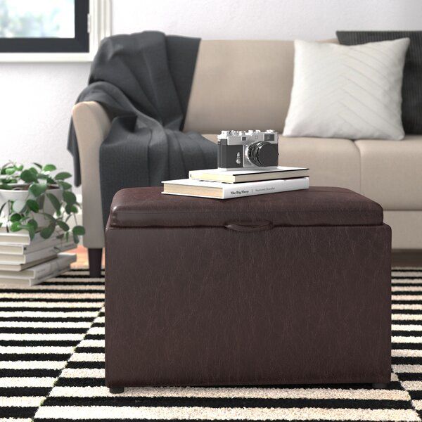 Ottoman With Reversible Tray | Wayfair Inside Storage Ottomans With Reversible Trays (View 1 of 15)