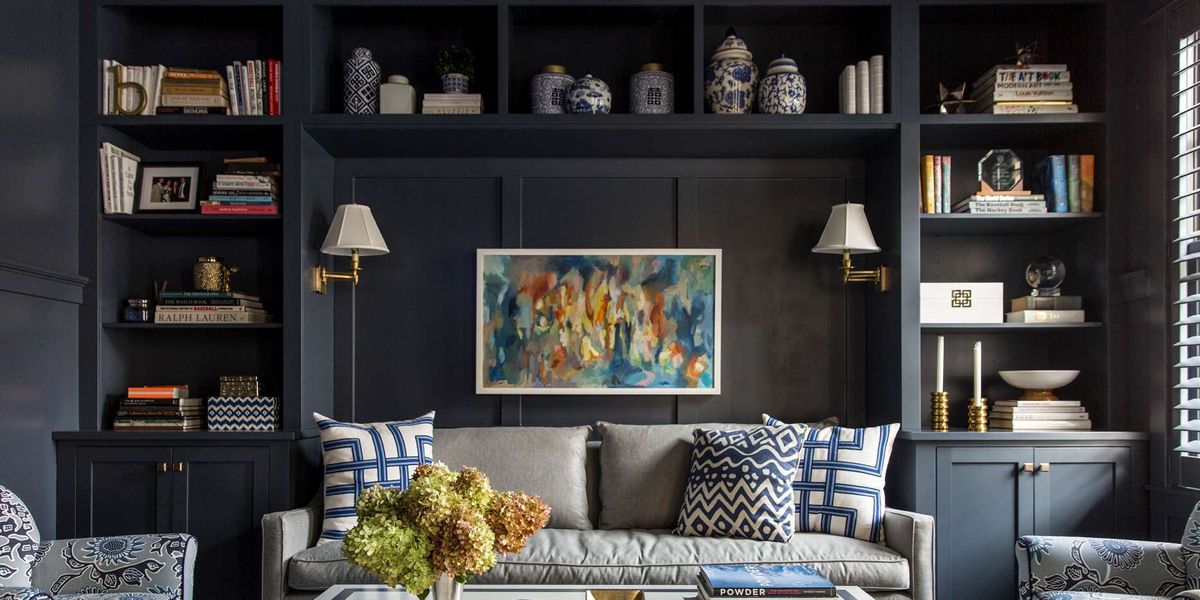 15 The Best Navy Blue Bookcases