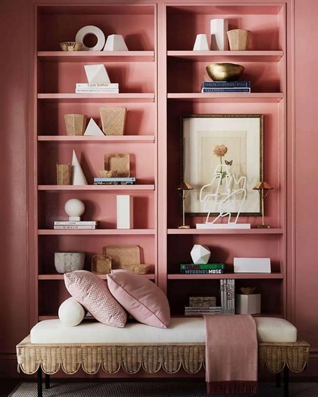 Pink Bookshelf #interiordesign #homedecor #pink | Pink Room, Home Decor,  Bookcase Within Light Pink Bookcases (View 5 of 15)