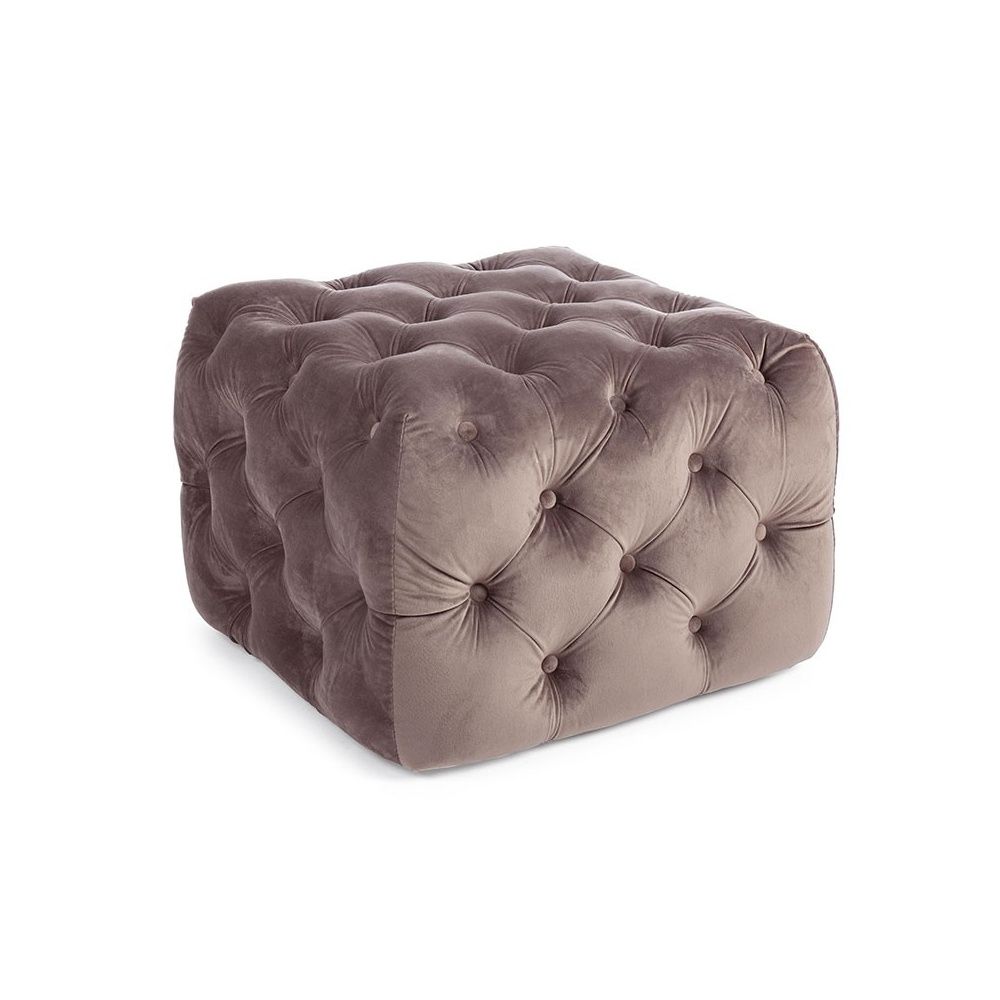 Pouf In Velvet Pink, Blue, Burgundy, Grey, Turtledove – Isa Project Inside Burgundy Ottomans (View 14 of 15)