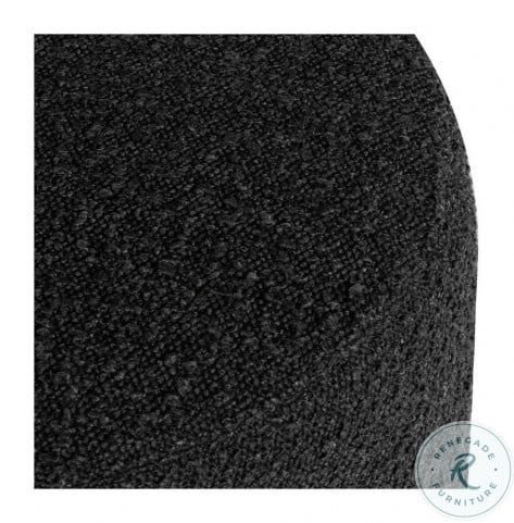 Robbie Licorice Boucle Ottoman From Nuevo | Coleman Furniture Within Robbie Black Ottomans (View 15 of 15)