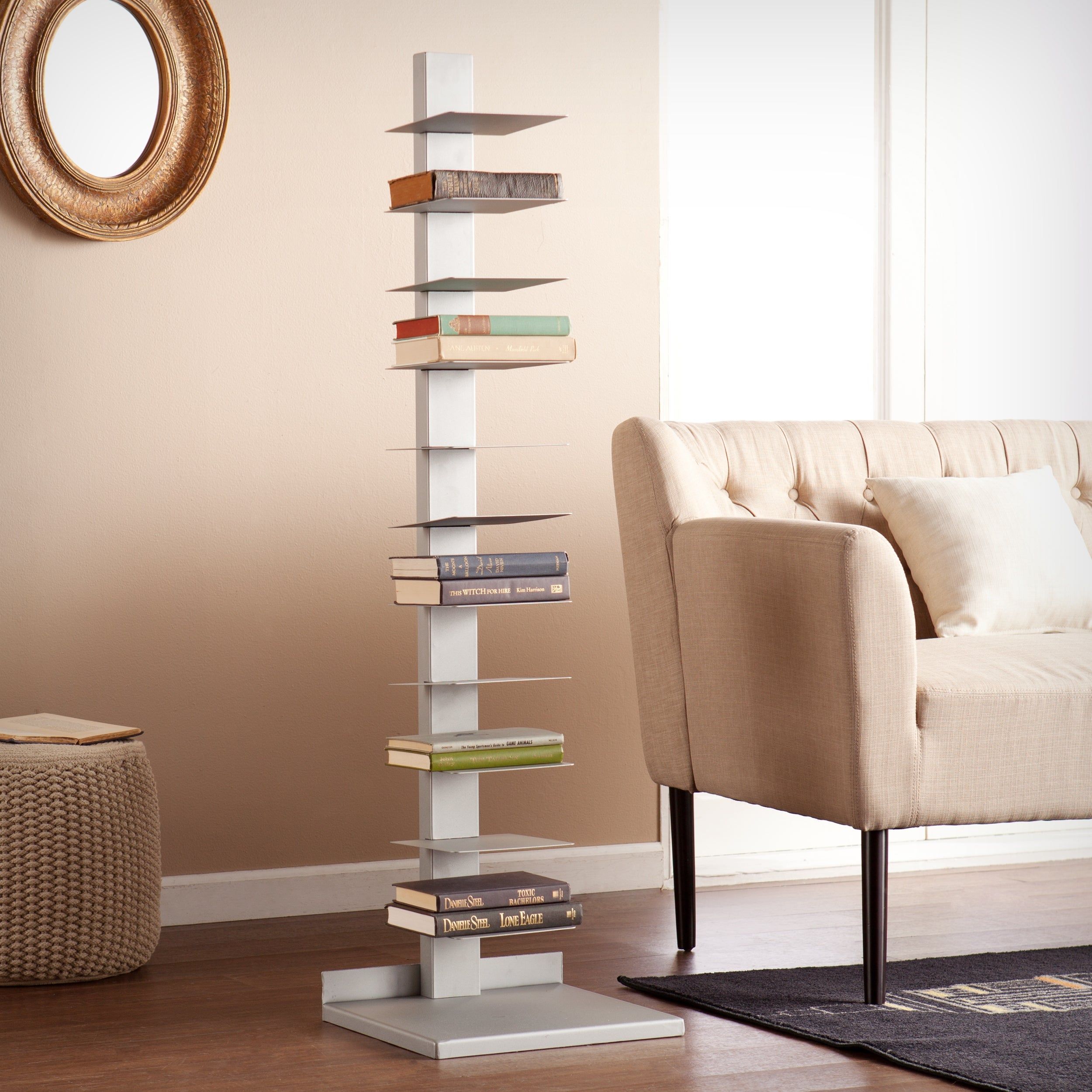 Sei Furniture Denargo Spine Book Tower – Overstock – 22751448 Regarding 14 Inch Tower Bookcases (View 3 of 15)