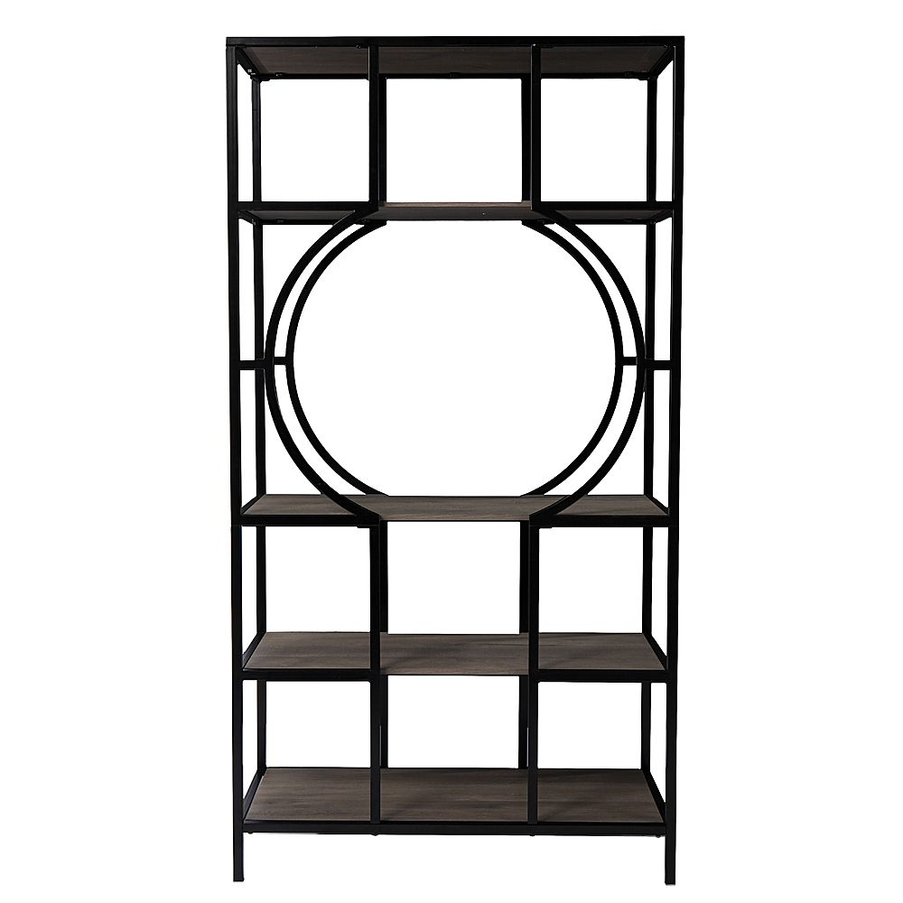 Sei Furniture Sei Tyberton 5 Tier Bookcase Natural And Black Finish  Hz1119038 – Best Buy With Five Tier Bookcases (View 13 of 15)
