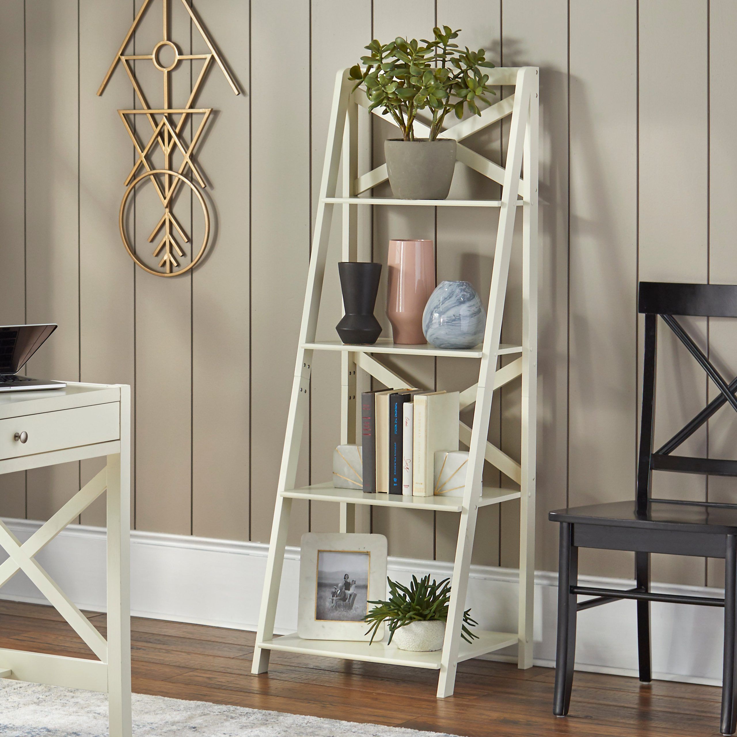 Simple Living Farmhouse 4 Tier Shelf – Overstock – 9283932 With Regard To Four Tier Bookcases (View 11 of 15)