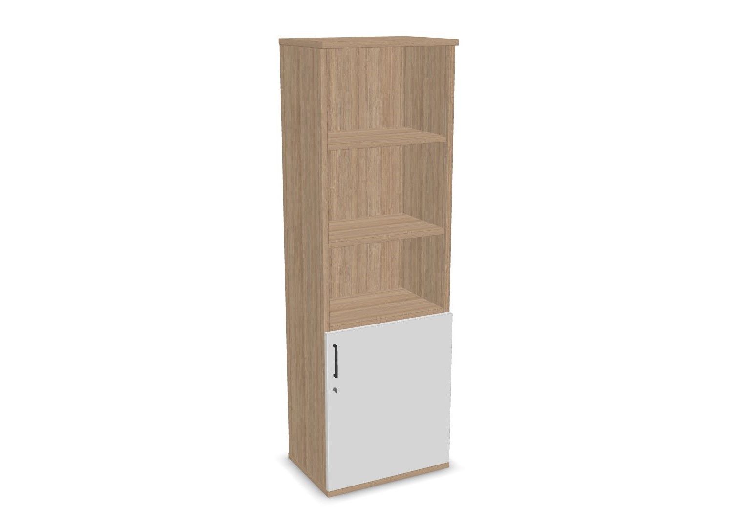Single Door Cupboard With Bookcase Top – H1900mm – Office Furniture  Requirements Intended For Single Door Bookcases (View 14 of 15)