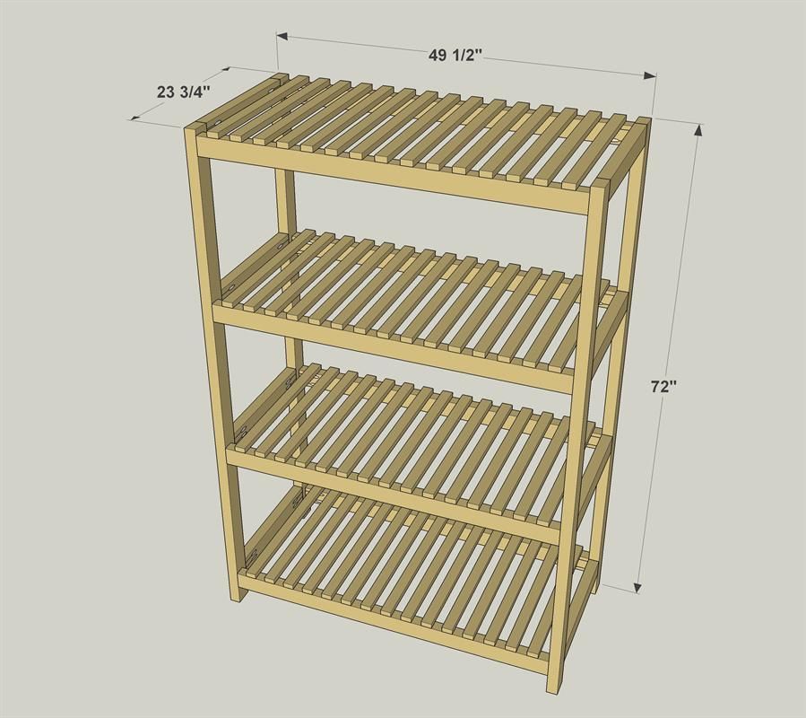 Slatted Storage Shelves | Kreg Tool With Bookcases With Slats (View 5 of 15)