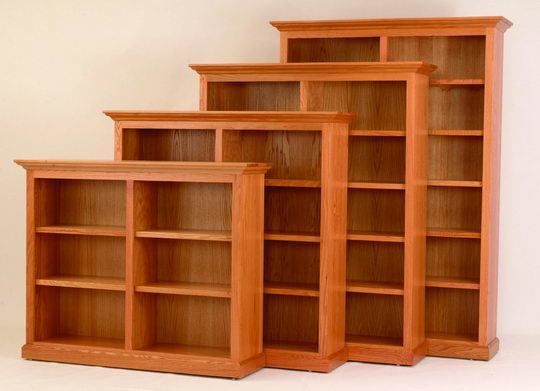 Solid Wood 60" Executive Bookcase From Dutchcrafters Amish Furniture Inside 60 Inch Bookcases (View 6 of 15)
